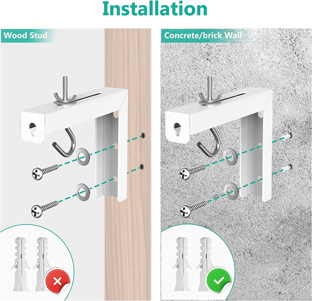 Universal Projector Screen Ceiling Mount, Holds up to 66 Lbs