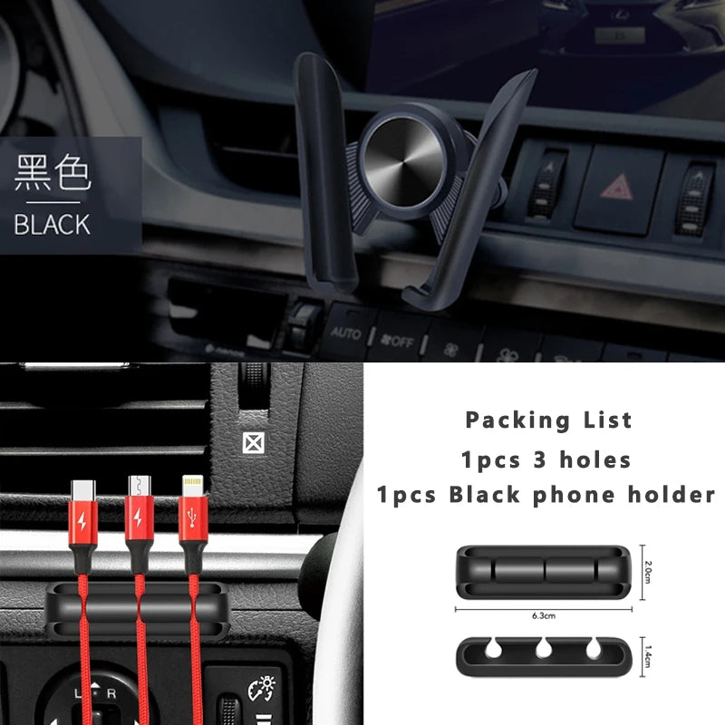 Gravity Car Phone Holder Mobile Stand Smartphone GPS Support Mount No Magnetic Mobile Phone Stand Support Smartphone