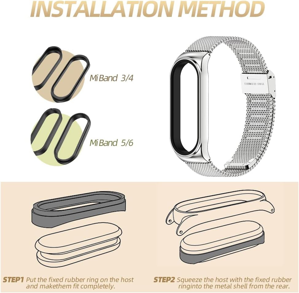 Strap for Xiaomi Mi Band 5 Mi Band 6 Breathable Replacement Strap for Band 4/Mi Band 3 Smartwatch Straps Wristband Bracelet for Women Men