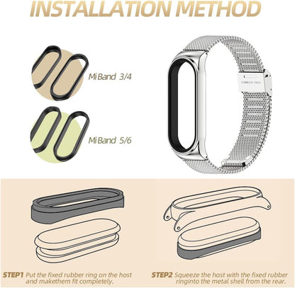 Strap for Xiaomi Mi Band 5 Mi Band 6 Breathable Replacement Strap for Band 4/Mi Band 3 Smartwatch Straps Wristband Bracelet for Women Men