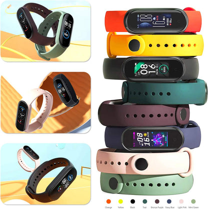 20 Pieces Strap Replacement Compatible with Xiaomi Mi Band 7/6 / 5 and Amazfit Band 5, Bands for Xiaomi Mi Band 7 Bracelet Wristbands Accessories for Mi Fit 6 Straps (20 Colors)