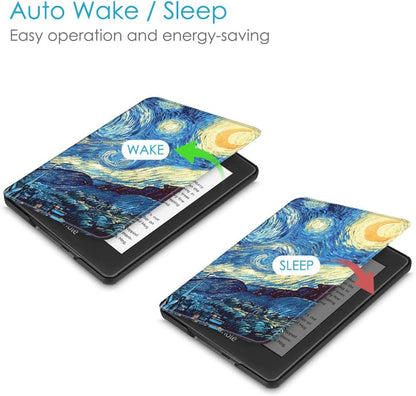 Slimshell Case for 6" Kindle Paperwhite 10Th Gen 2018, Starry Night