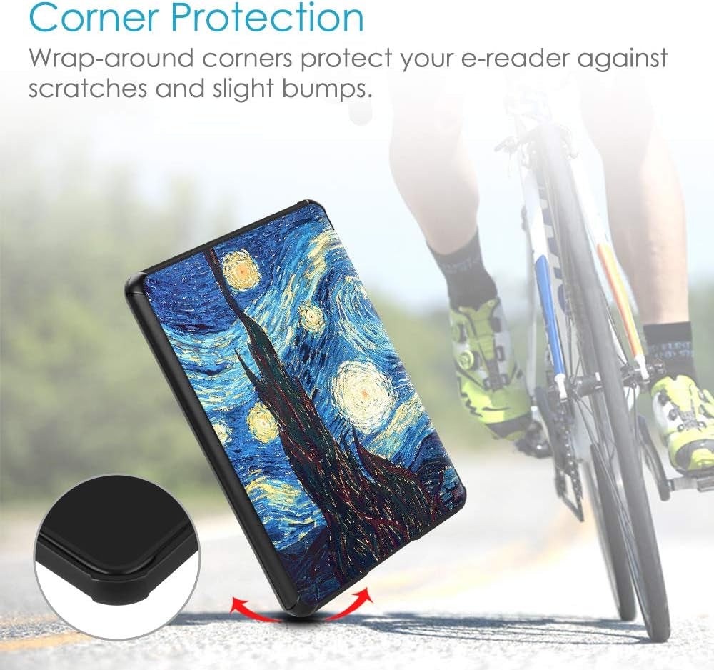 Slimshell Case for 6" Kindle Paperwhite 10Th Gen 2018, Starry Night