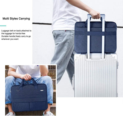 17.3 Inch Waterproof Laptop Bag with Shoulder Strap, Blue