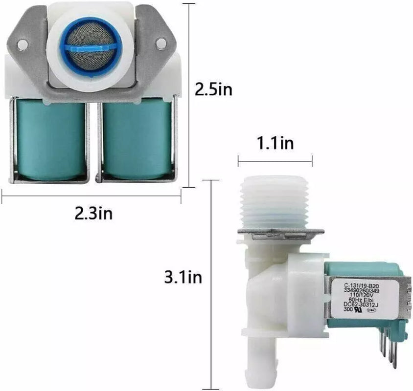 Cold Water Inlet Valve for Samsung WF42H5000AW WF218ANW WF42H5200AW WF210ANW NEW